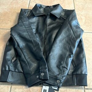 F collection leather men’s Jacket